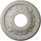 Ekena Millwork Leaf Ceiling Medallion (Fits Canopies up to 4 3/4"), 11 3/8"OD x 3 5/8"ID x 1 1/8"P, Pot of Cream CM11LFPCF - alternate 1